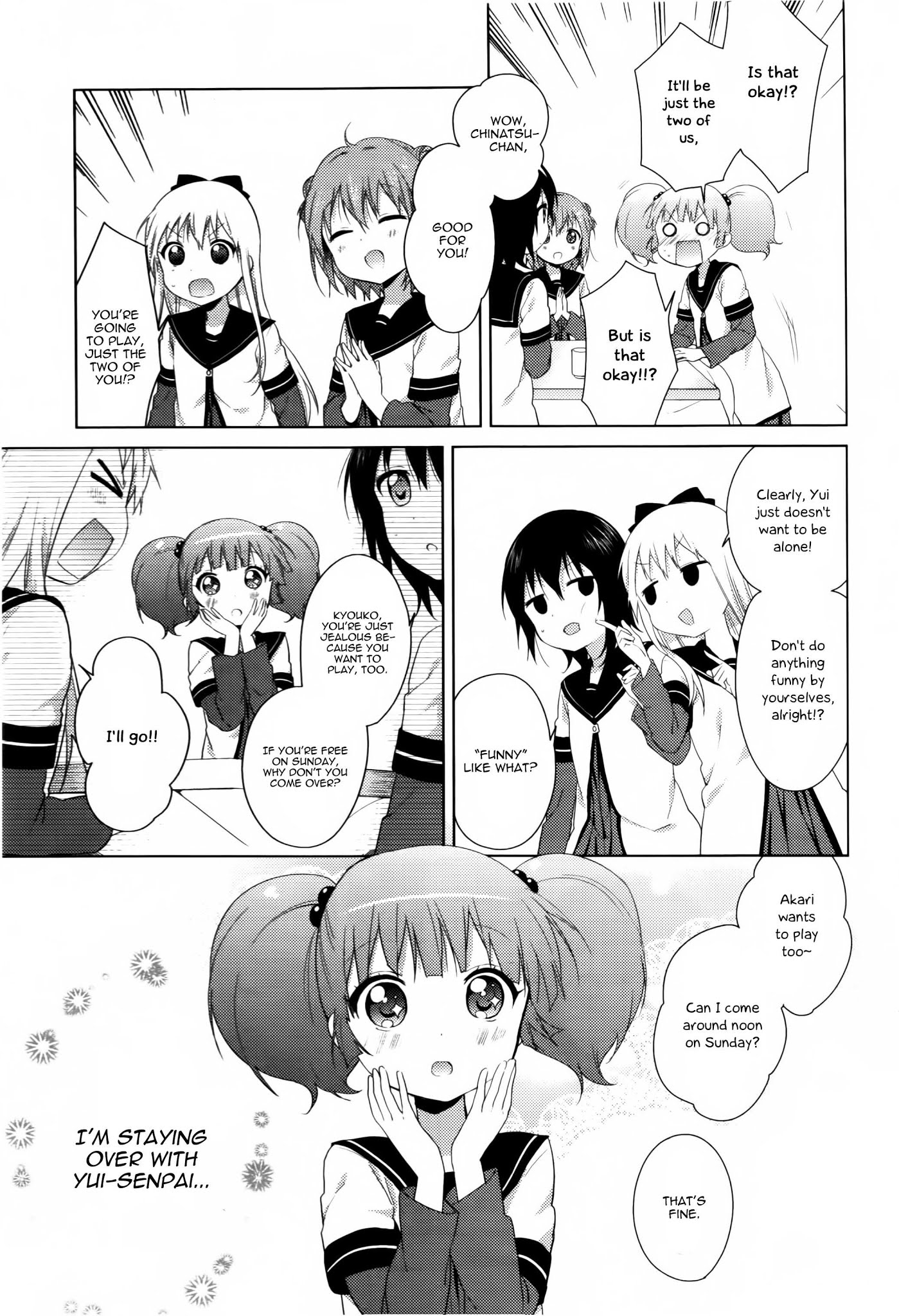 Yuru Yuri Chapter 78 page 3 - Chapter 78: Staying Over, Just the Two of Us