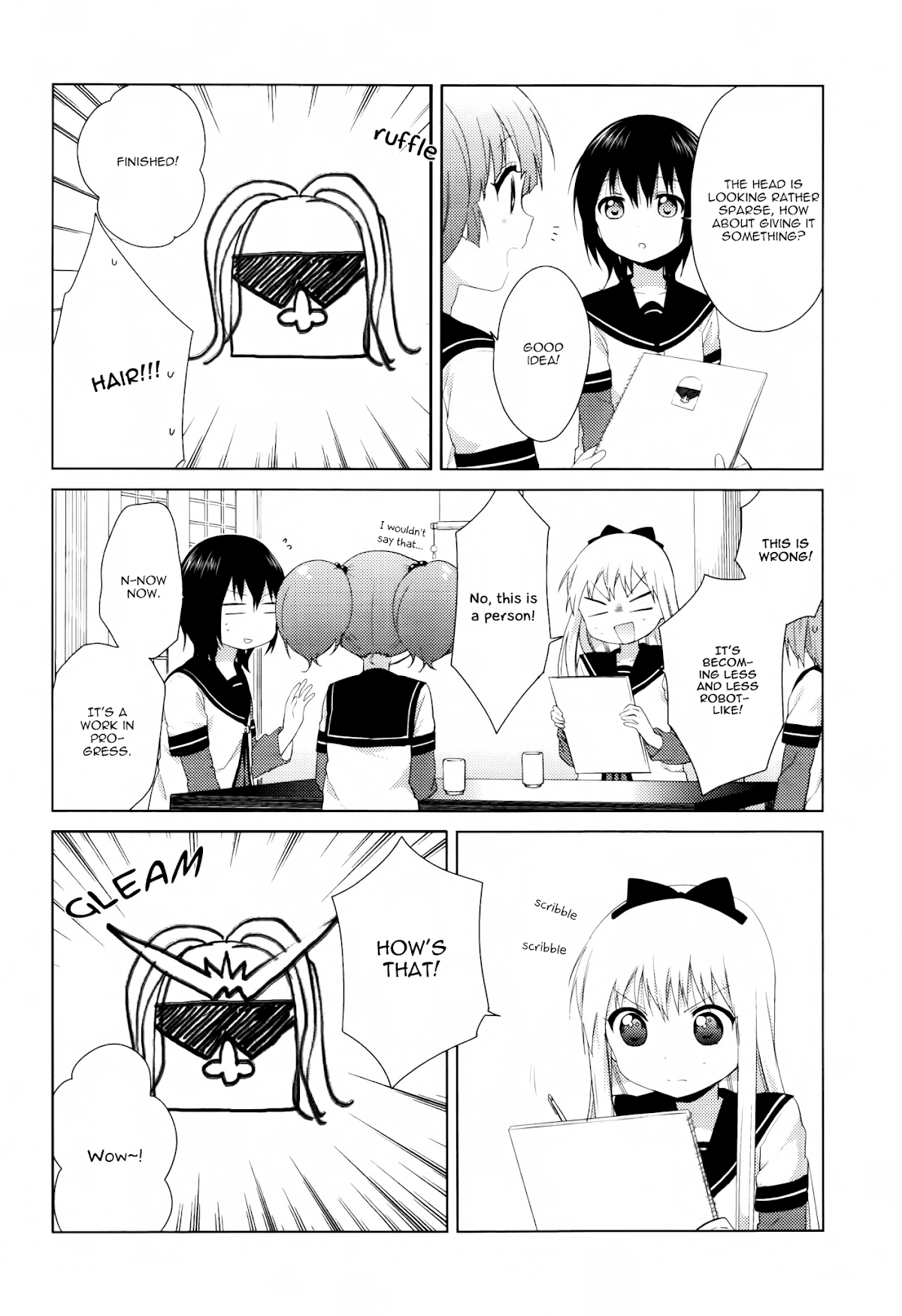 Yuru Yuri Chapter 79 page 12 - Chapter 79: The Making of The "Great Amusement Club Z"