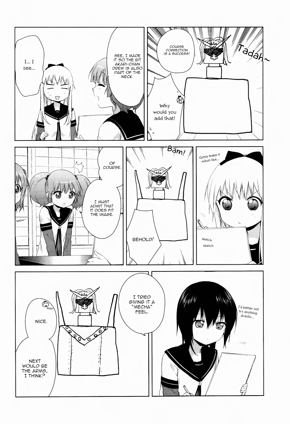 Yuru Yuri Chapter 79 page 14 - Chapter 79: The Making of The "Great Amusement Club Z"