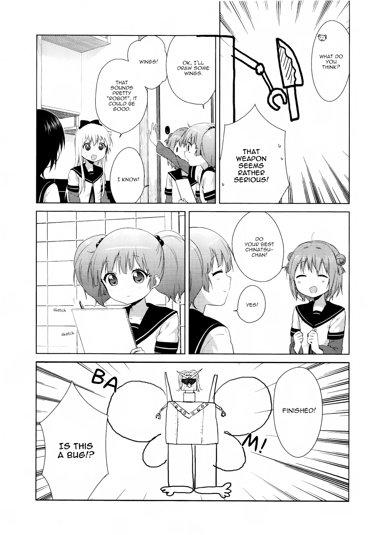 Yuru Yuri Chapter 79 page 17 - Chapter 79: The Making of The "Great Amusement Club Z"
