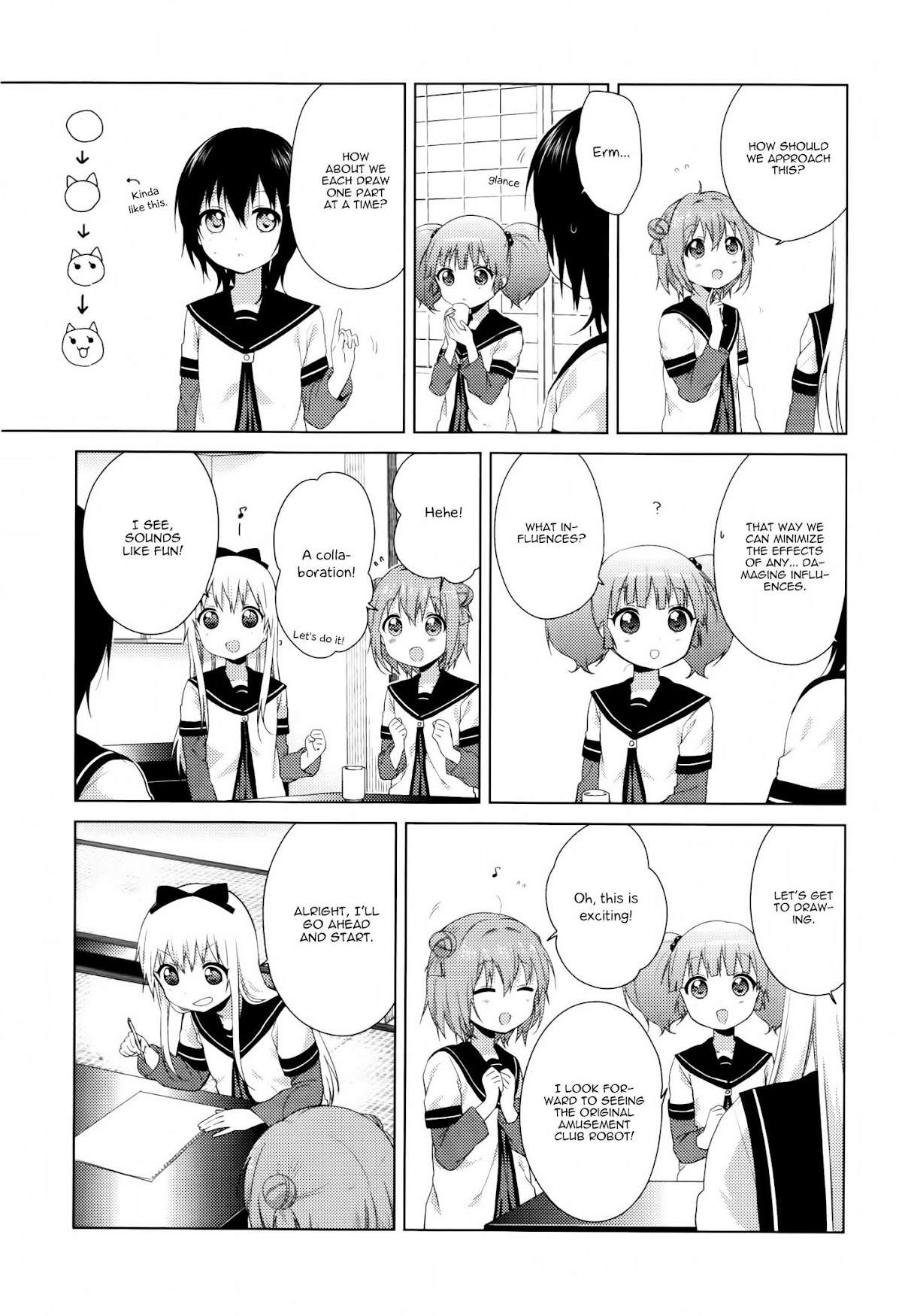 Yuru Yuri Chapter 79 page 9 - Chapter 79: The Making of The "Great Amusement Club Z"