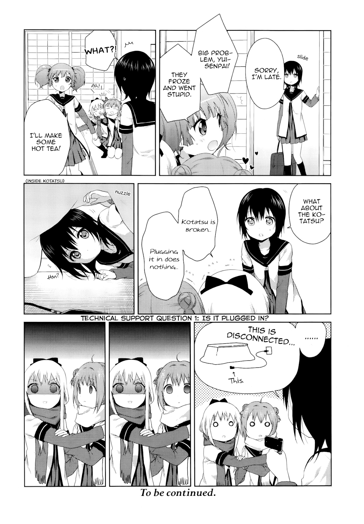 Yuru Yuri Chapter 80 page 12 - Chapter 80: The Kotatsu Tragedy
