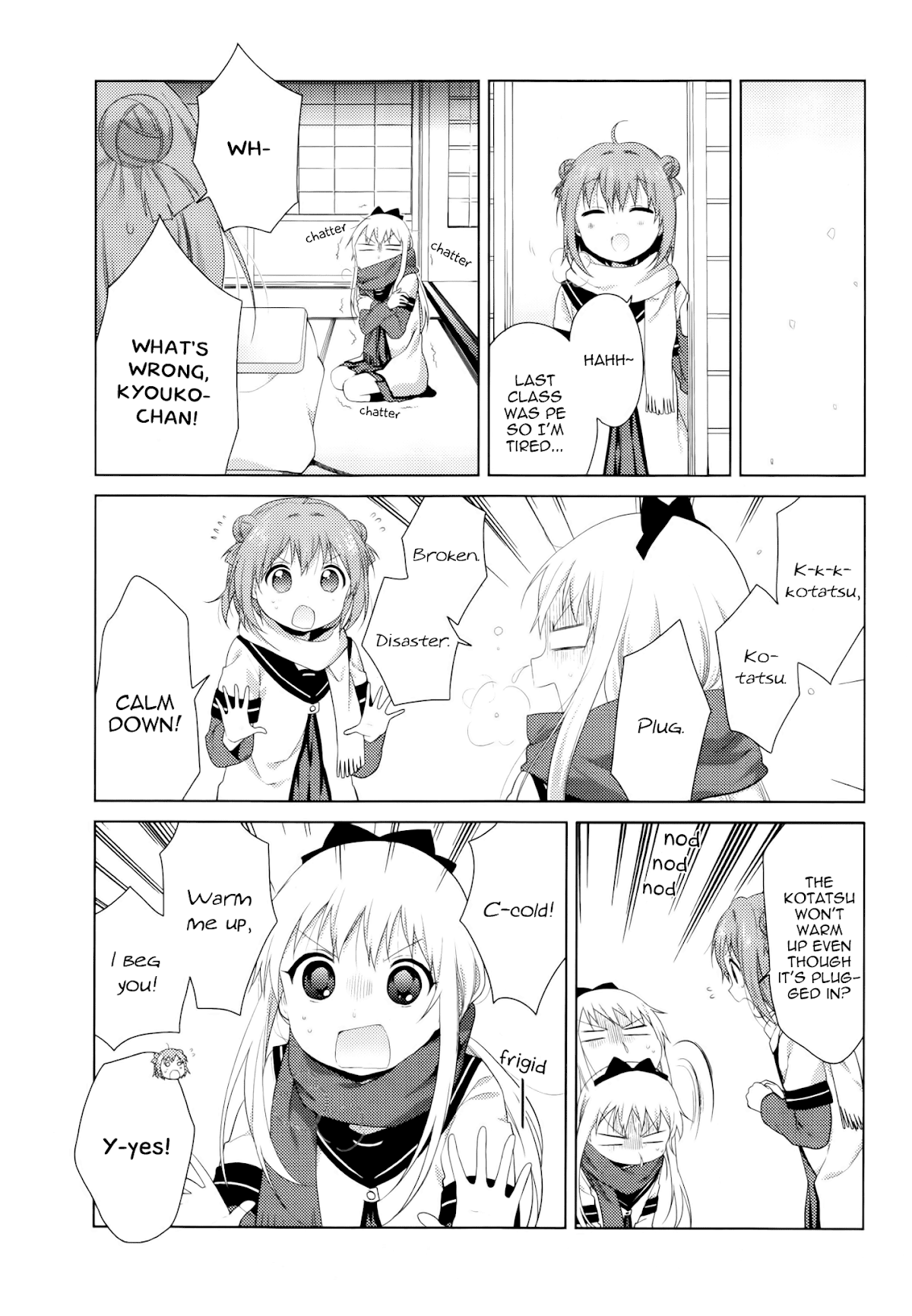 Yuru Yuri Chapter 80 page 3 - Chapter 80: The Kotatsu Tragedy