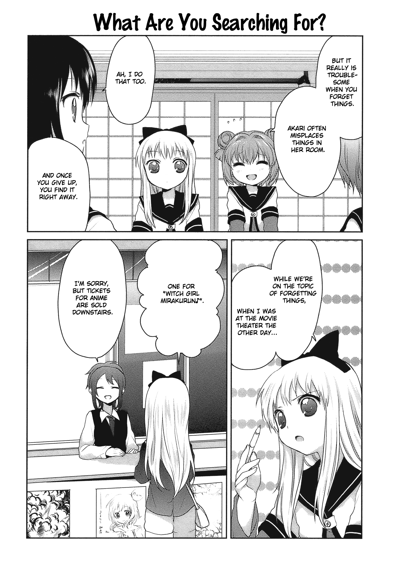 Yuru Yuri Chapter 9 page 4 - Chapter 9: Homework When You Least Expect It