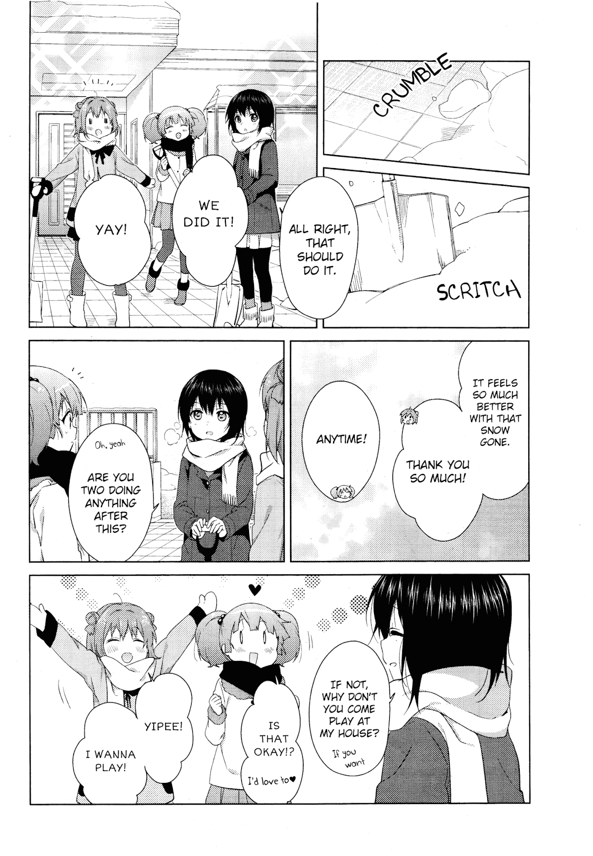 Yuru Yuri Chapter 98 page 10 - Chapter 98: Snow Shovelers Wanted!