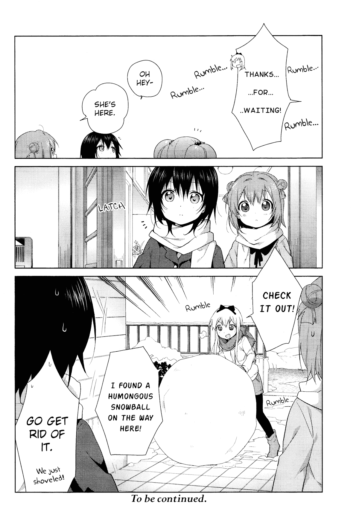 Yuru Yuri Chapter 98 page 12 - Chapter 98: Snow Shovelers Wanted!