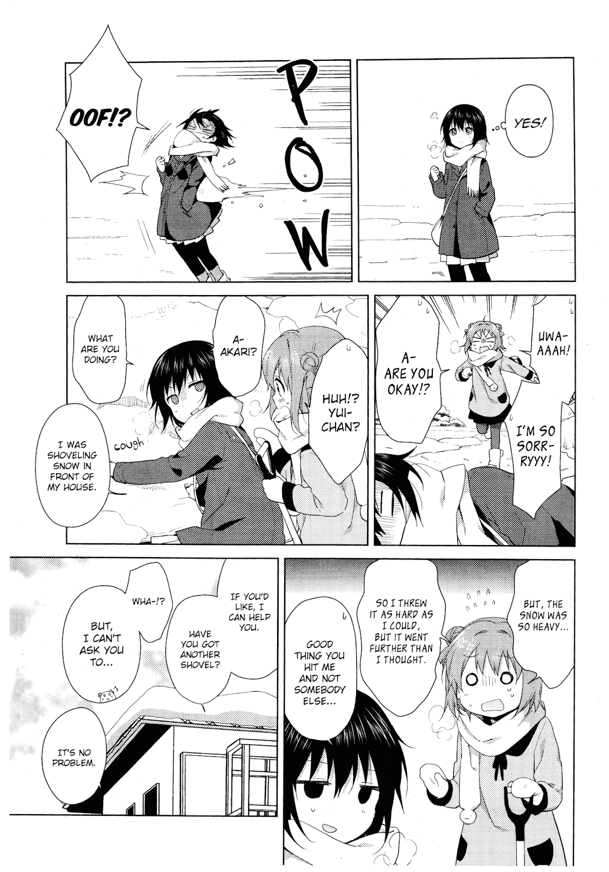 Yuru Yuri Chapter 98 page 3 - Chapter 98: Snow Shovelers Wanted!