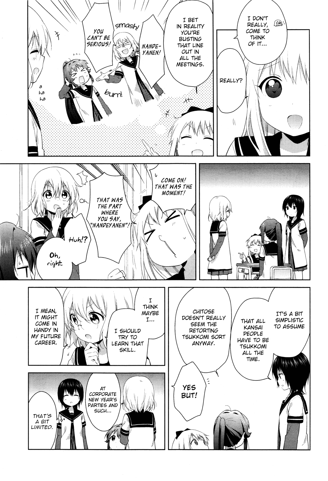Yuru Yuri Chapter 99 page 4 - Chapter 99: Nandeyanen!