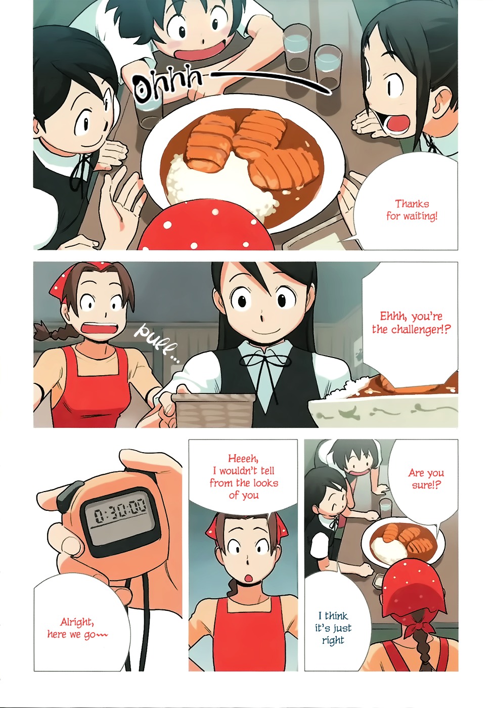 Yuru Yuru Chapter 26 page 3 - Chapter 26 : Challenge?! Extra Large Cutlet Curry!