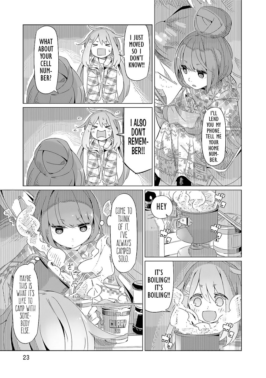 Yurucamp Chapter 1 page 23 - Chapter 1 : Mt. Fuji and Cup Ramen