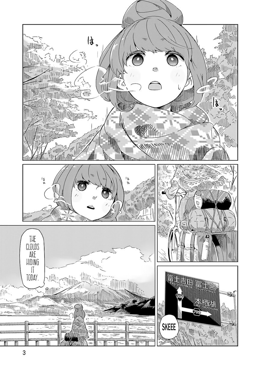 Yurucamp Chapter 1 page 4 - Chapter 1 : Mt. Fuji and Cup Ramen