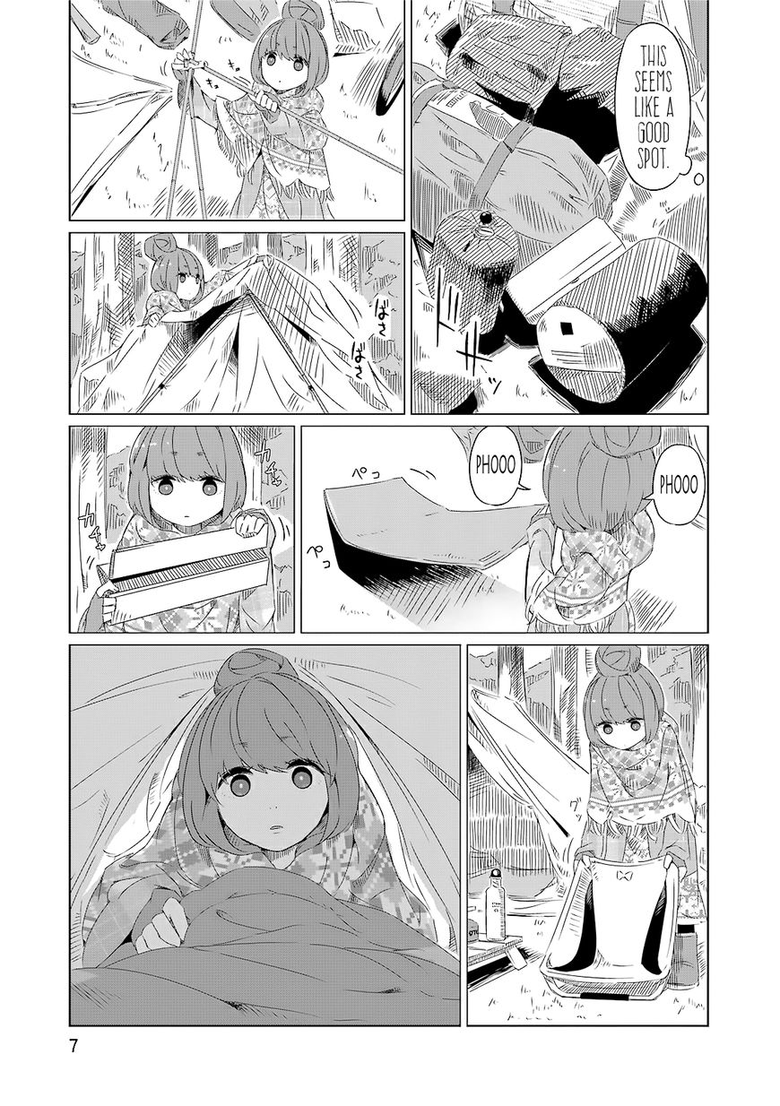 Yurucamp Chapter 1 page 8 - Chapter 1 : Mt. Fuji and Cup Ramen