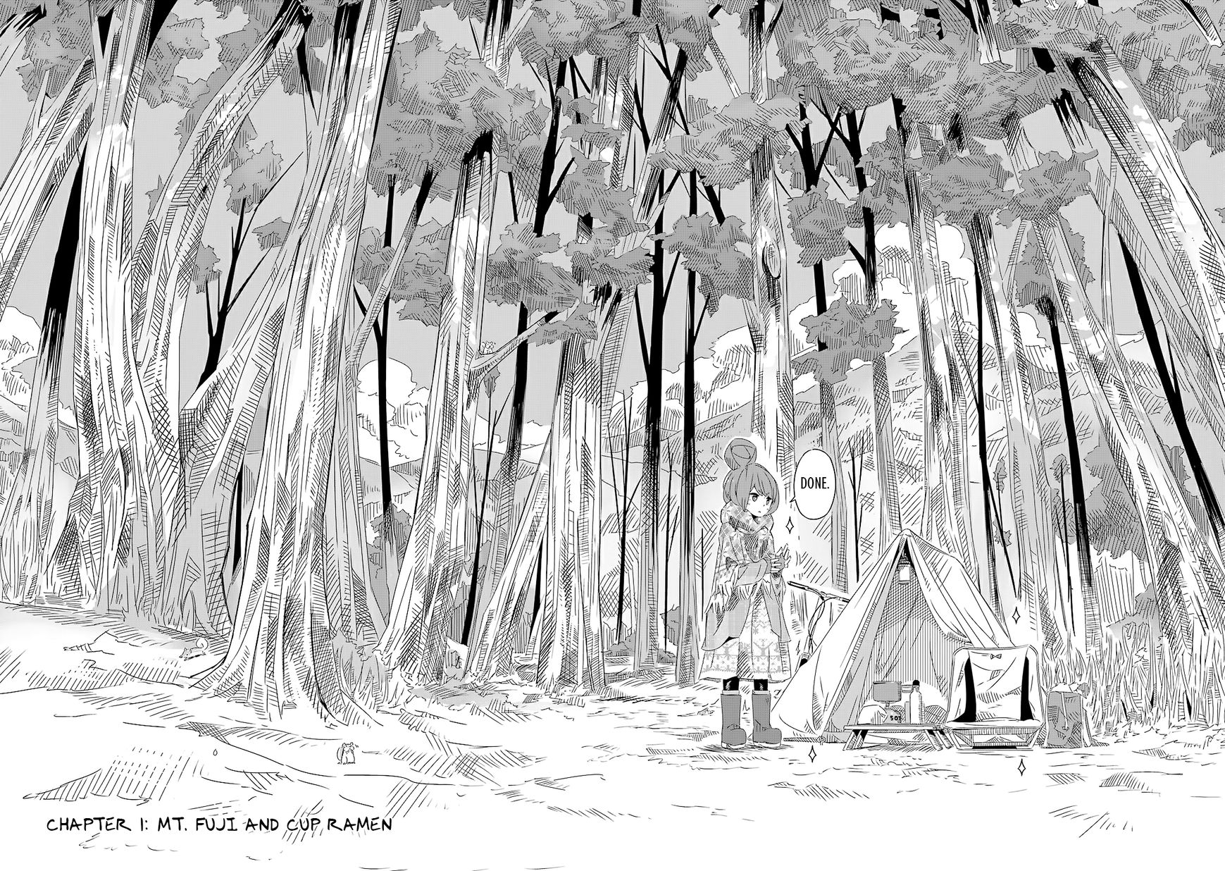 Yurucamp Chapter 1 page 9 - Chapter 1 : Mt. Fuji and Cup Ramen