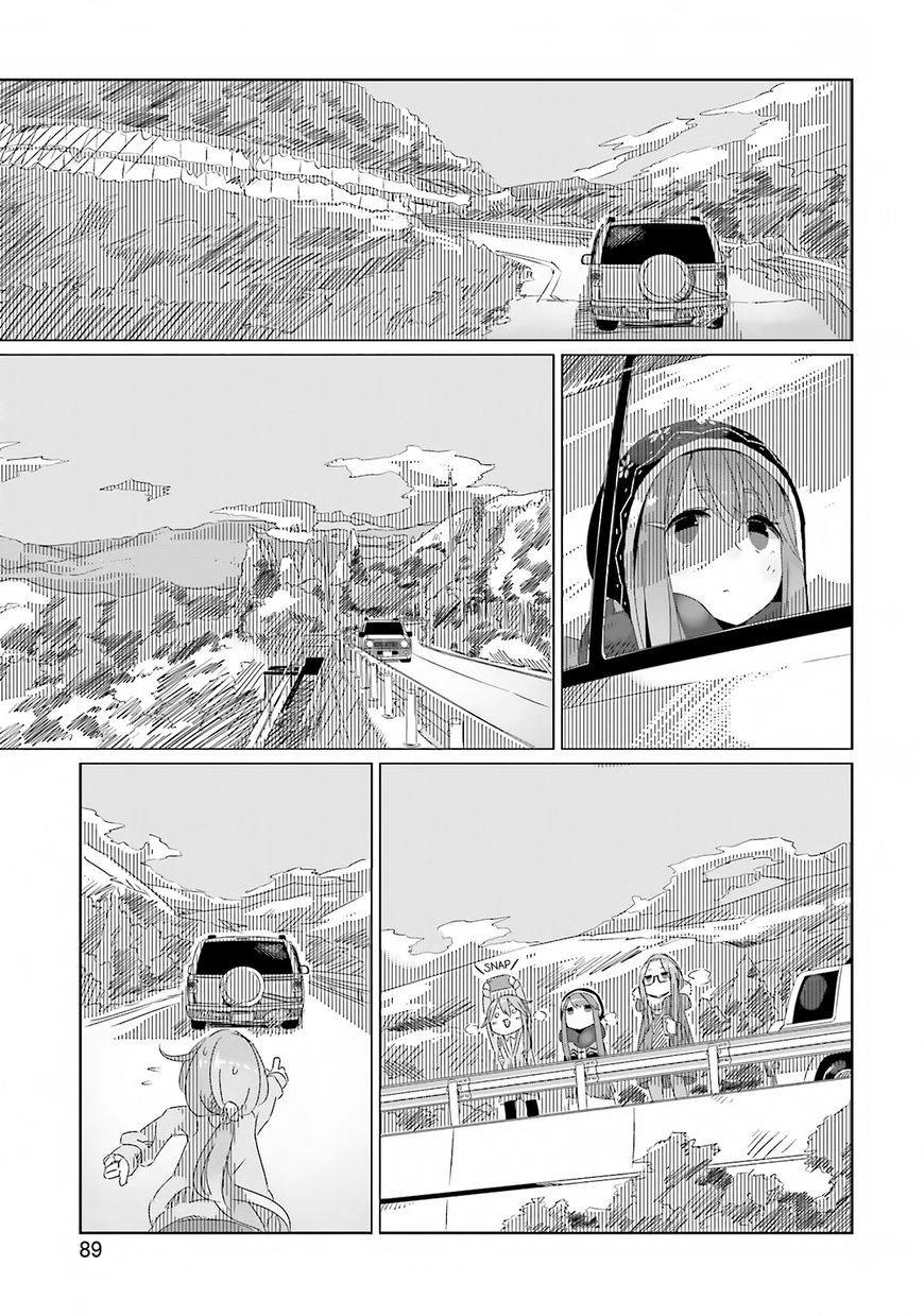 Yurucamp Chapter 10 page 11 - Chapter 10 : Meat, Autumn Leaves, and a Mysterious Lake