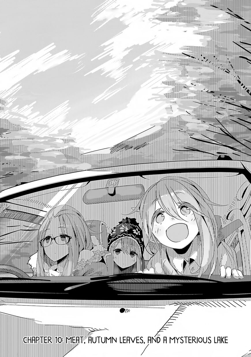 Yurucamp Chapter 10 page 2 - Chapter 10 : Meat, Autumn Leaves, and a Mysterious Lake
