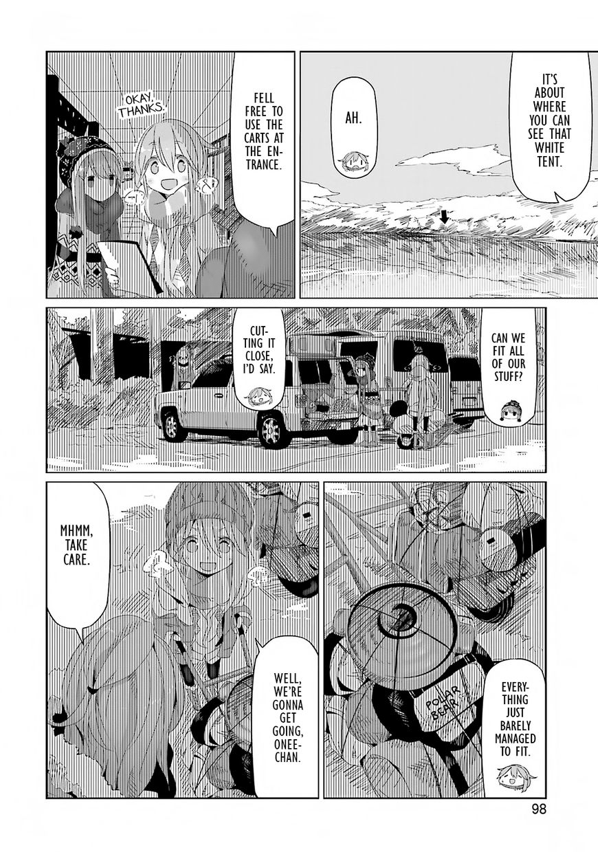 Yurucamp Chapter 10 page 20 - Chapter 10 : Meat, Autumn Leaves, and a Mysterious Lake