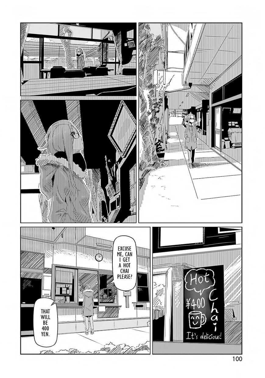 Yurucamp Chapter 10 page 22 - Chapter 10 : Meat, Autumn Leaves, and a Mysterious Lake