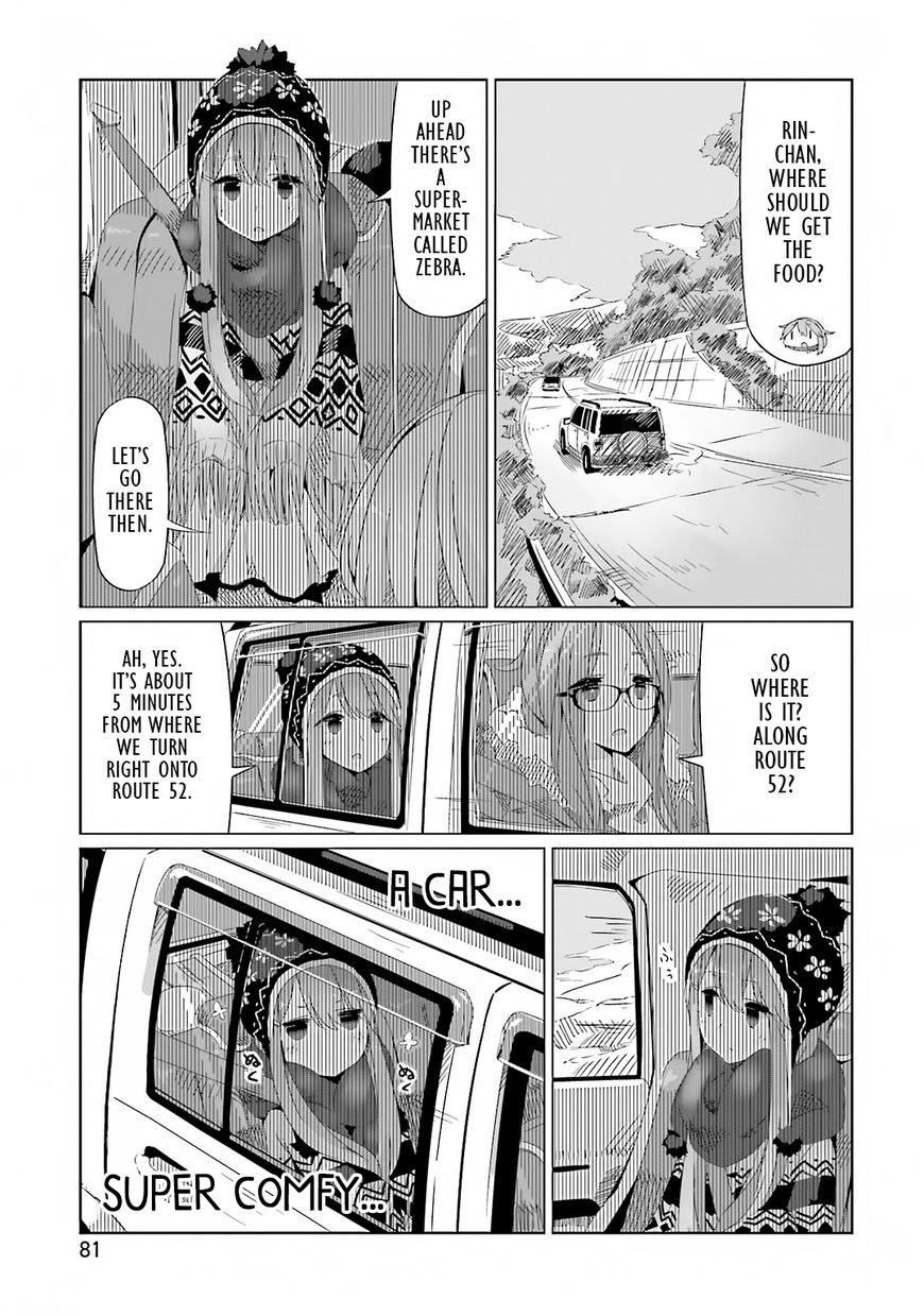 Yurucamp Chapter 10 page 3 - Chapter 10 : Meat, Autumn Leaves, and a Mysterious Lake