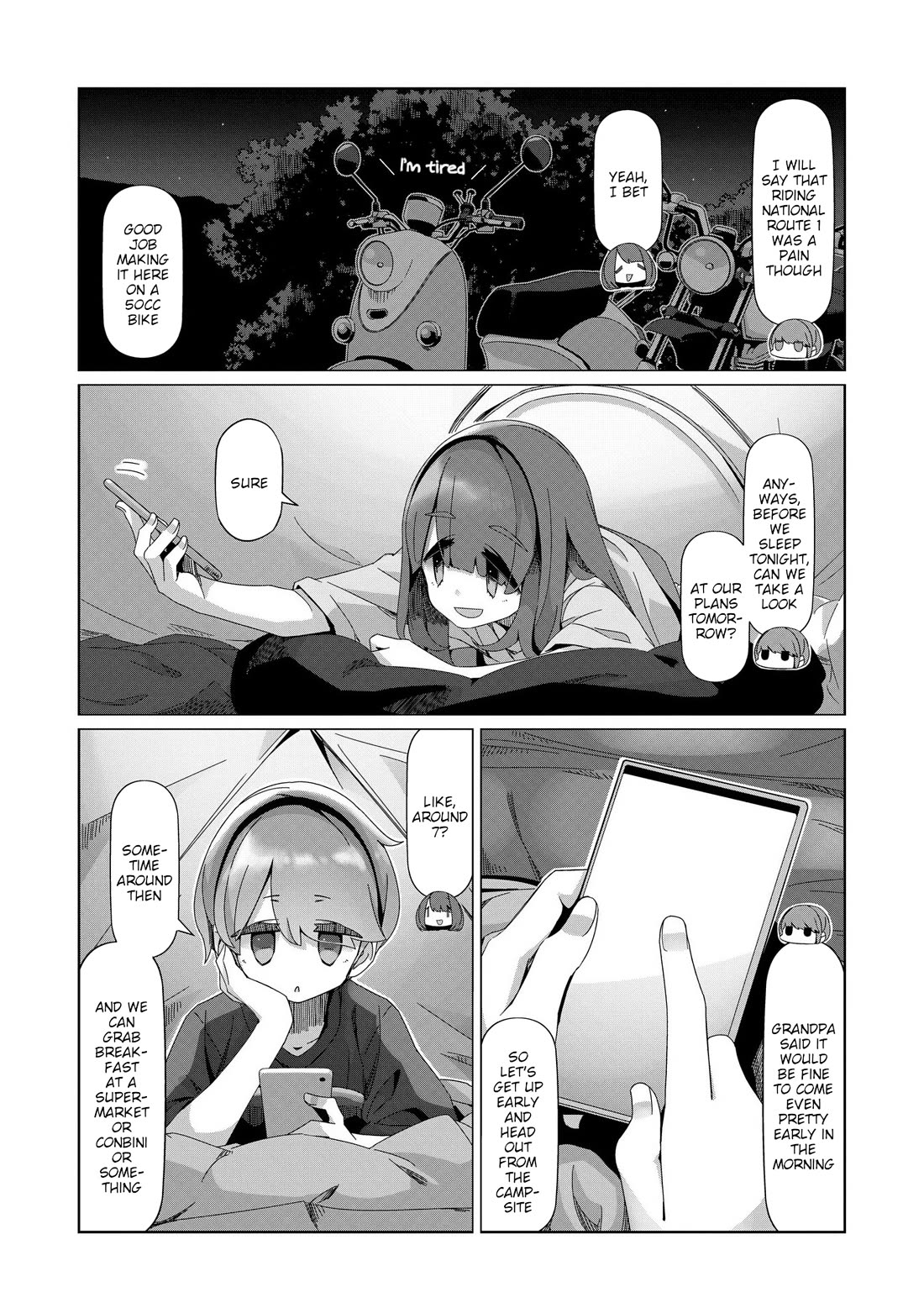 Yurucamp Chapter 100 page 15 - Chapter 100: The Problem Of What Pairs Well With Frankfurthers