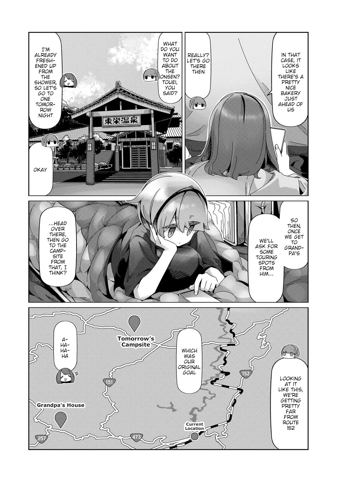 Yurucamp Chapter 100 page 16 - Chapter 100: The Problem Of What Pairs Well With Frankfurthers