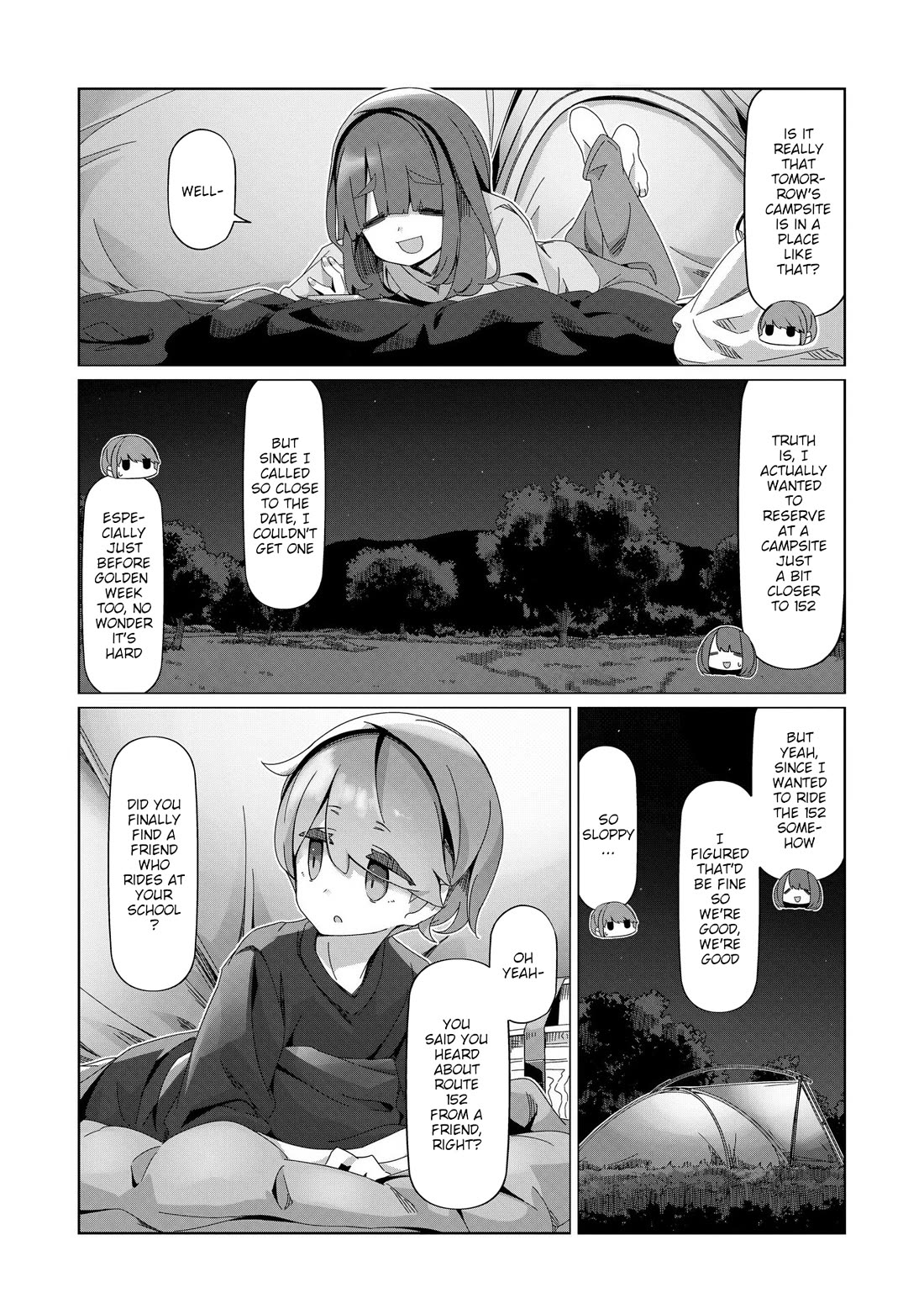 Yurucamp Chapter 100 page 17 - Chapter 100: The Problem Of What Pairs Well With Frankfurthers