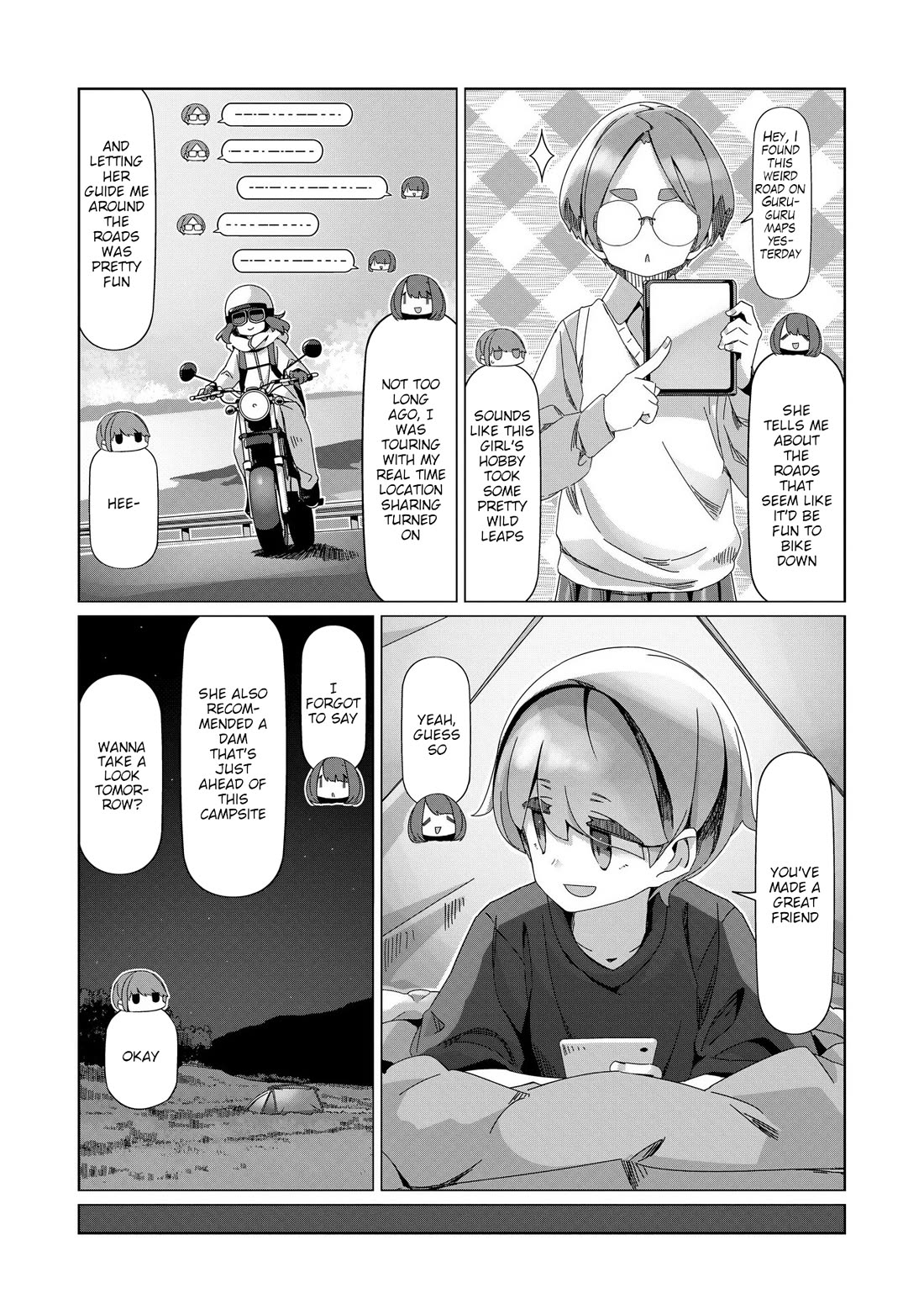 Yurucamp Chapter 100 page 19 - Chapter 100: The Problem Of What Pairs Well With Frankfurthers