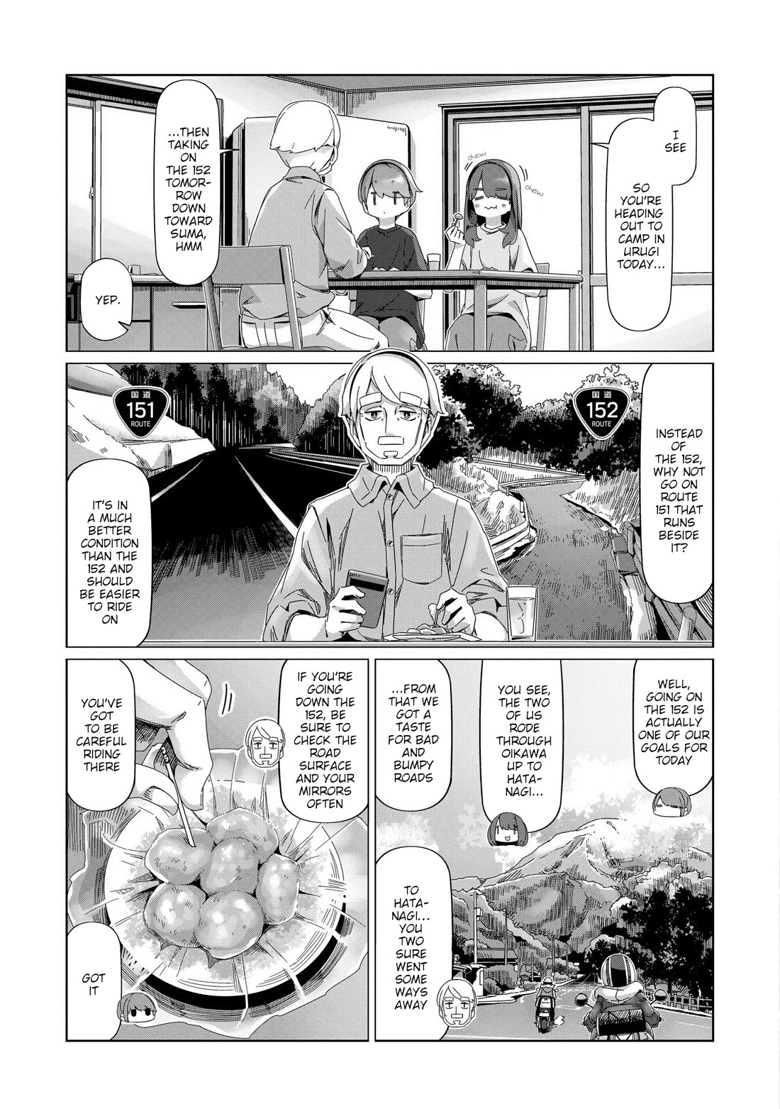 Yurucamp Chapter 101 page 4 - Chapter 101: Totally Unplanned Touring Deep In Mikawa