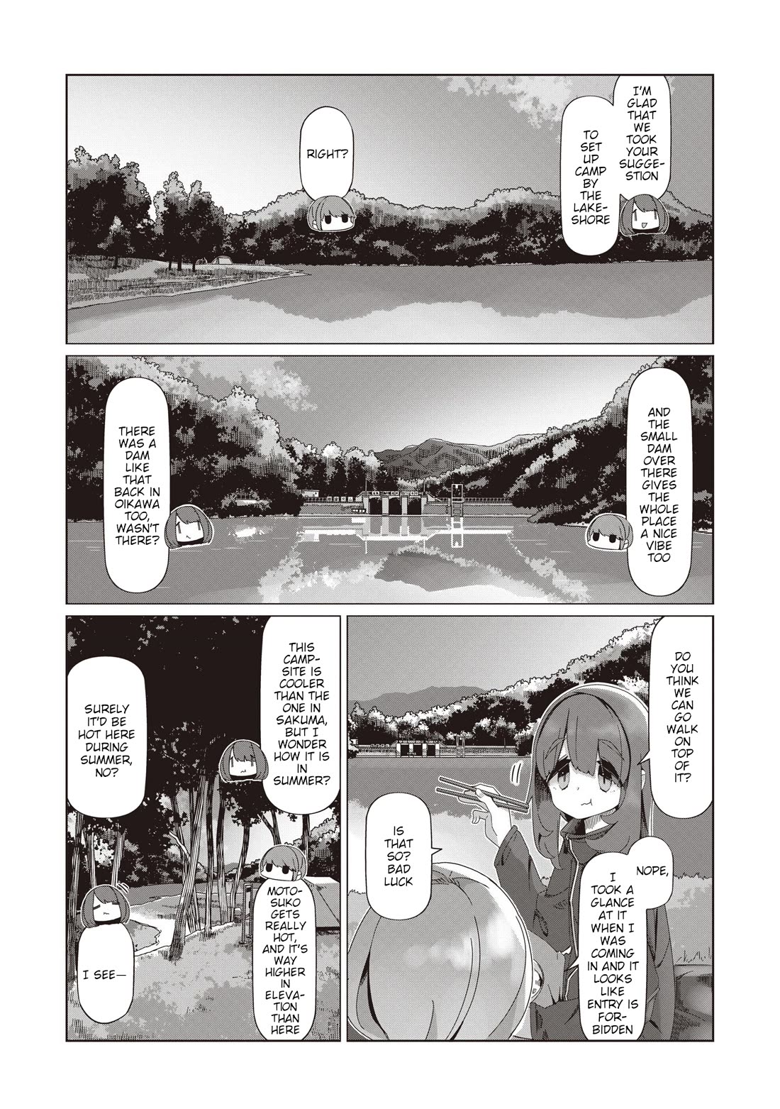Yurucamp Chapter 103 page 8 - Chapter 103: Eat, Sleep, Run!