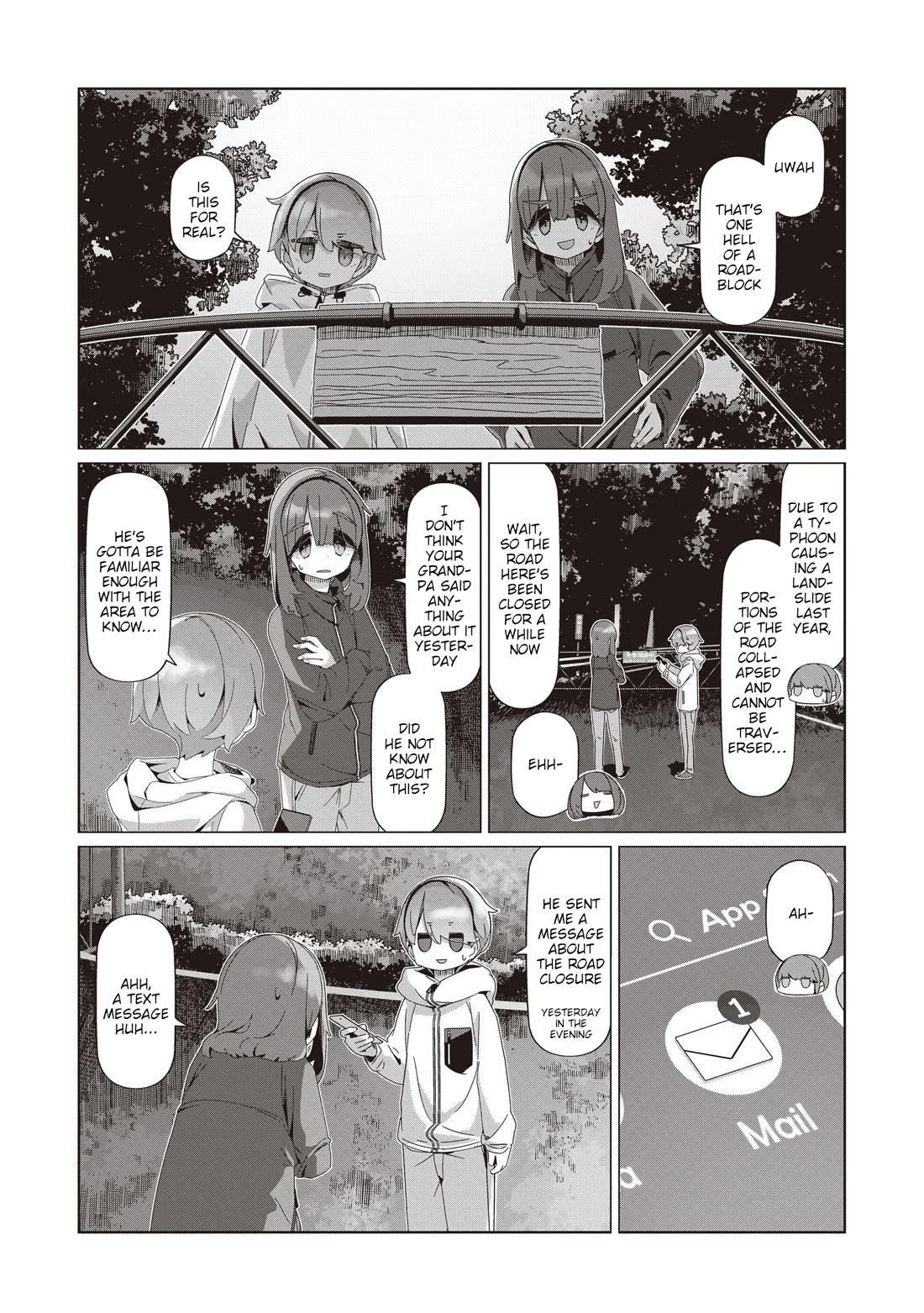 Yurucamp Chapter 104 page 1 - Chapter 104: No Passage Beyond This Point