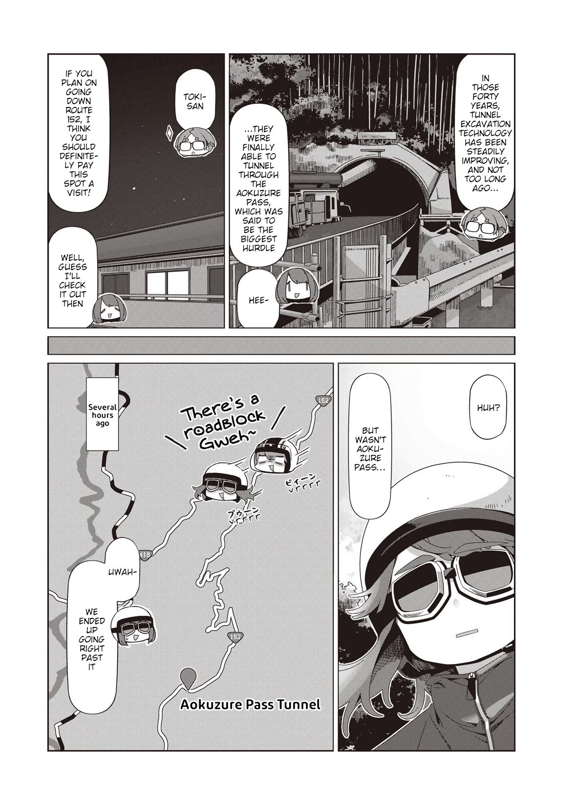 Yurucamp Chapter 105 page 14 - Chapter 105: Full Throttle!! 152 Touring
