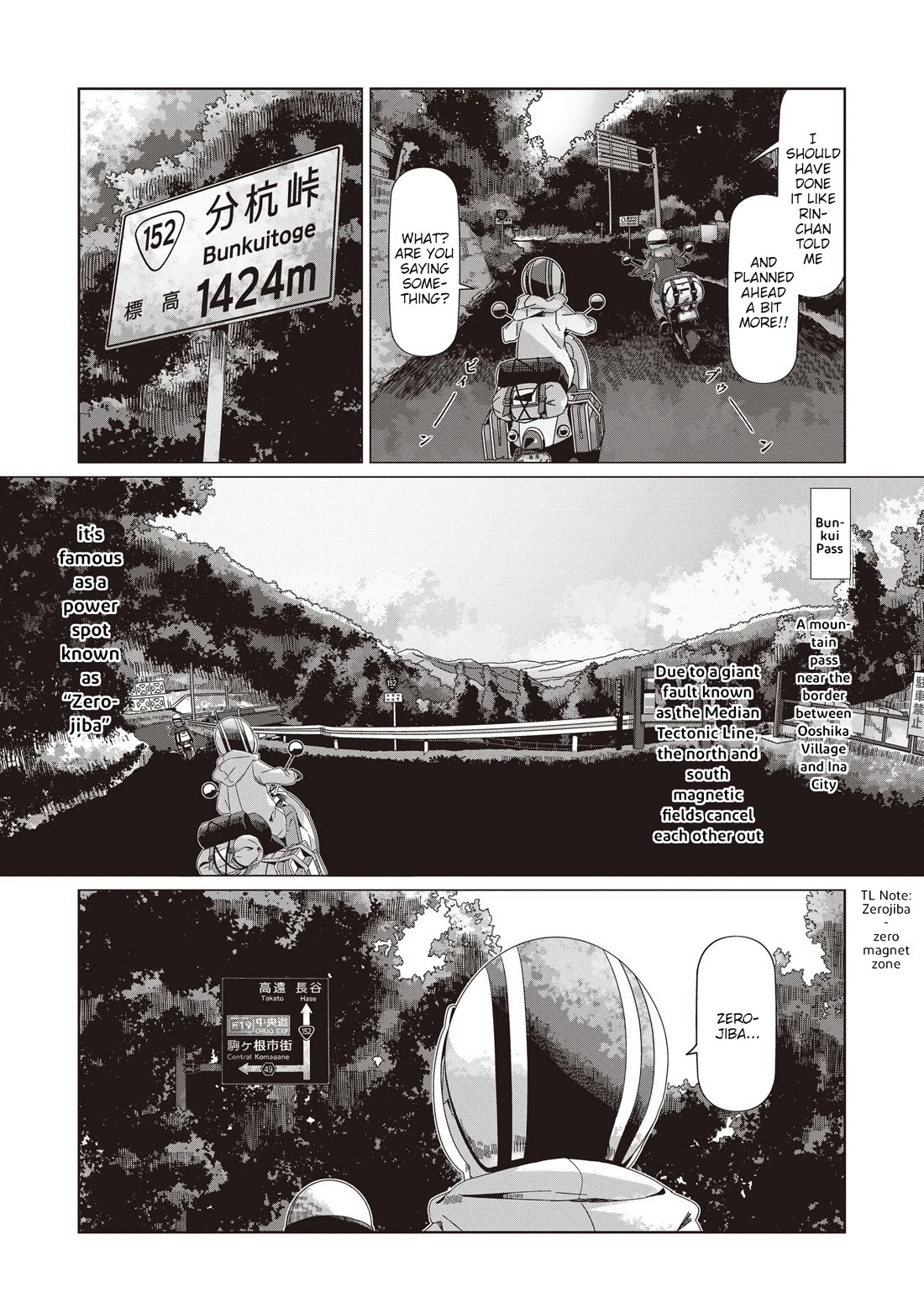 Yurucamp Chapter 105 page 15 - Chapter 105: Full Throttle!! 152 Touring
