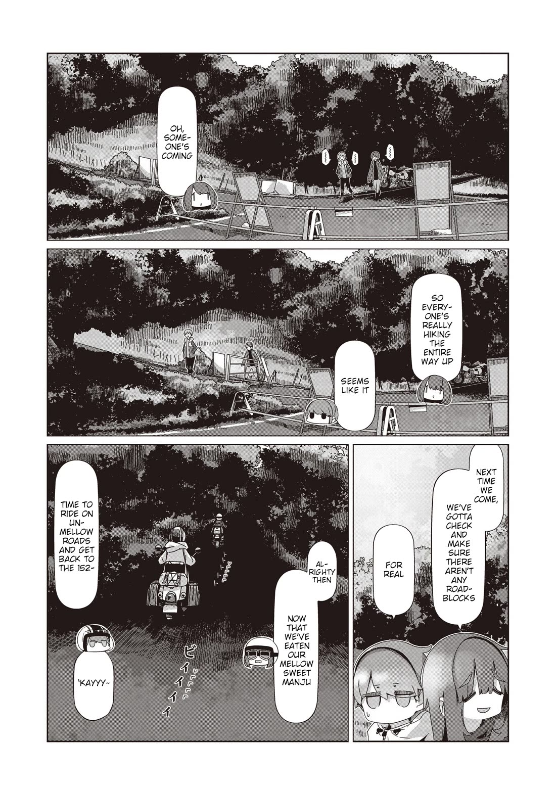 Yurucamp Chapter 105 page 7 - Chapter 105: Full Throttle!! 152 Touring