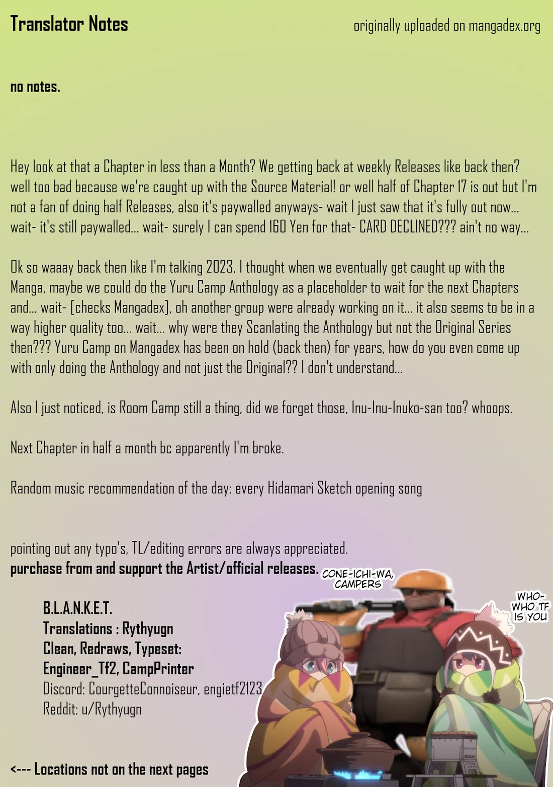 Yurucamp Chapter 106 page 26 - Chapter 106: Kayano Plateau And Corner-Cutting Meal