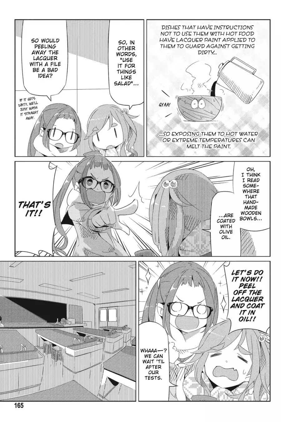 Yurucamp Chapter 13 page 13 - Chapter 13: Tests, and An Introduction to Fancy Camping