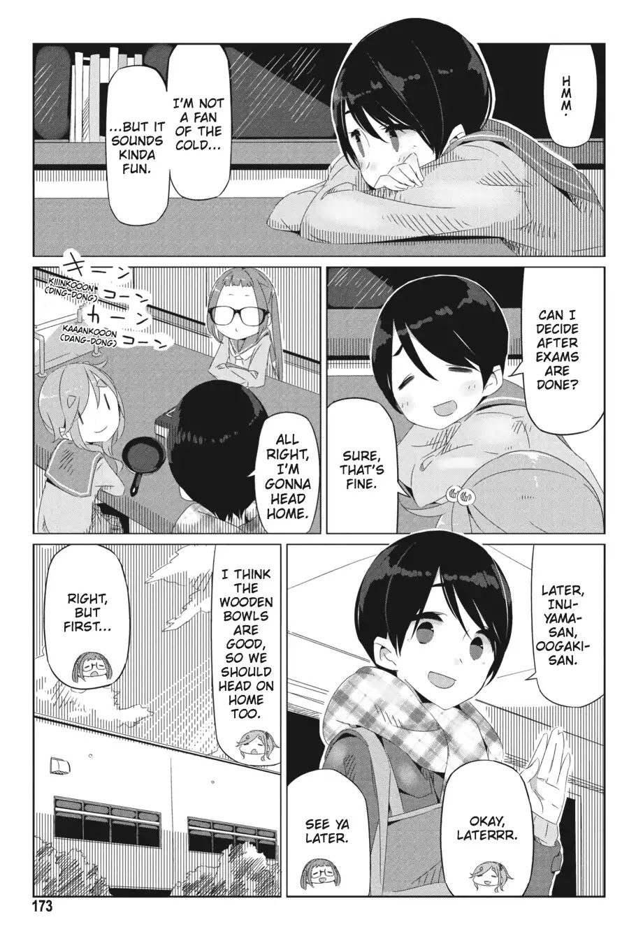Yurucamp Chapter 13 page 21 - Chapter 13: Tests, and An Introduction to Fancy Camping