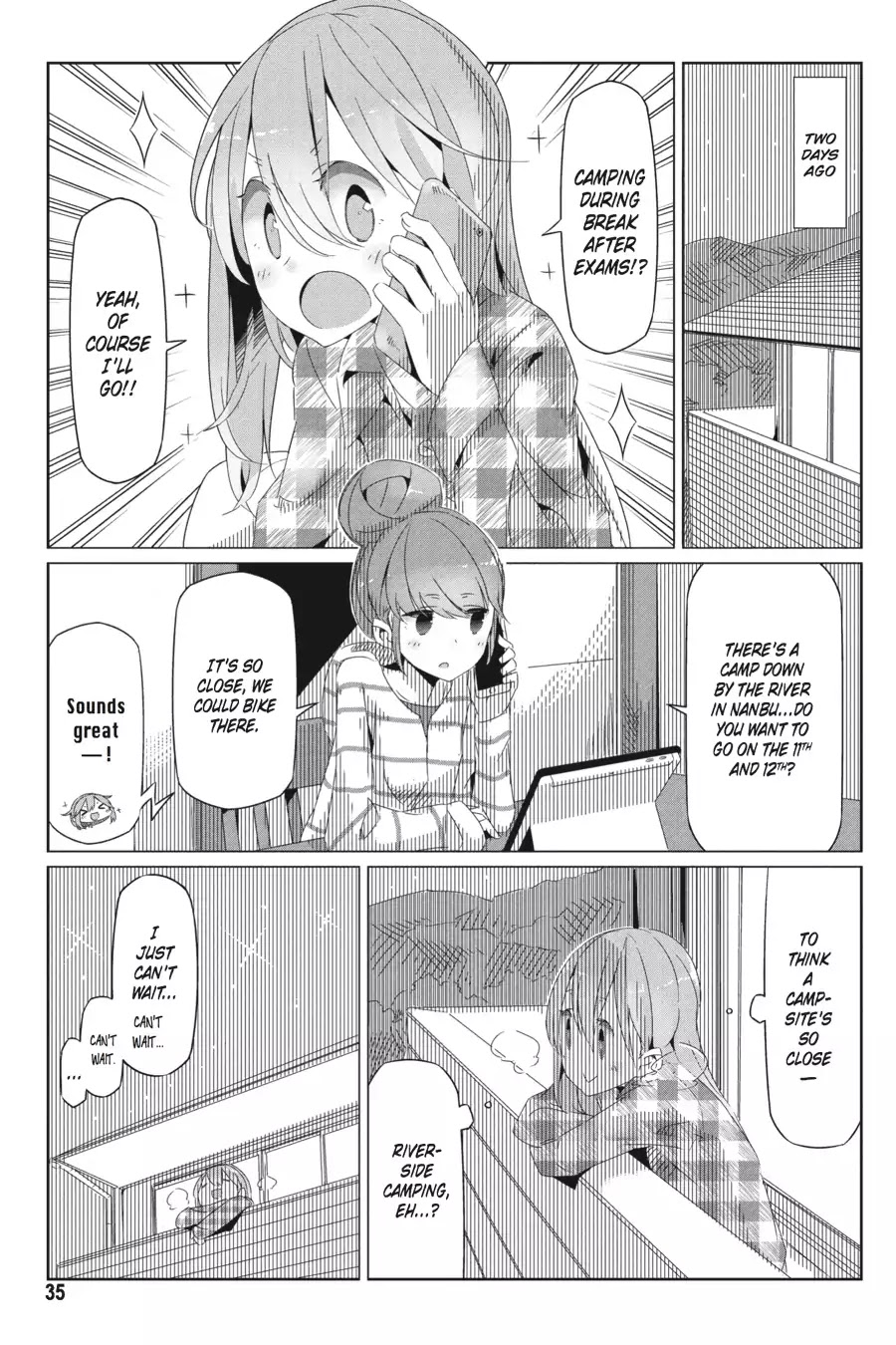 Yurucamp Chapter 15 page 3 - Chapter 15: A Cold and a Solo Trip