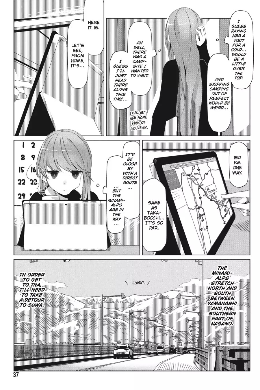 Yurucamp Chapter 15 page 5 - Chapter 15: A Cold and a Solo Trip