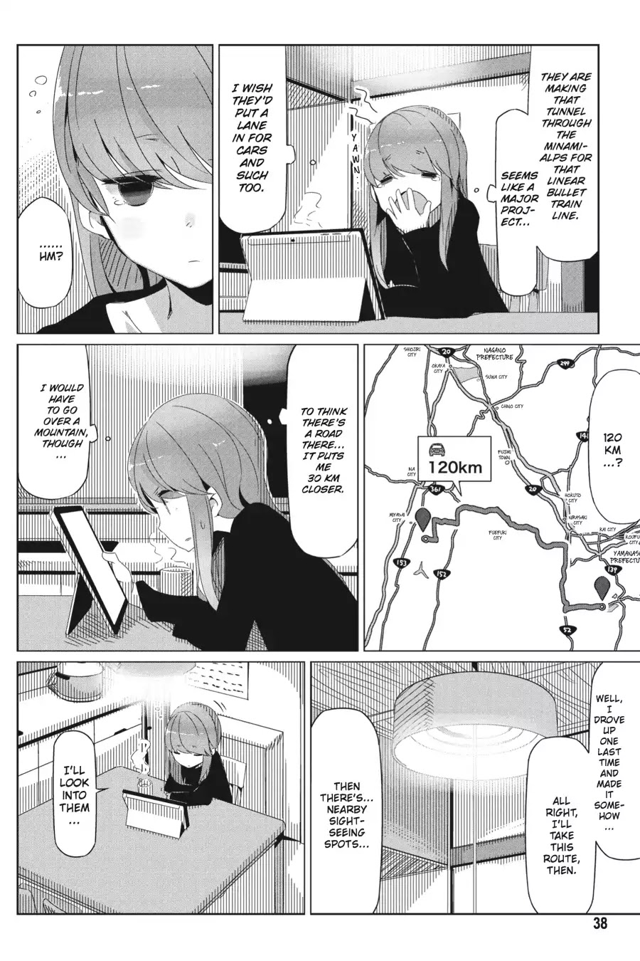 Yurucamp Chapter 15 page 6 - Chapter 15: A Cold and a Solo Trip