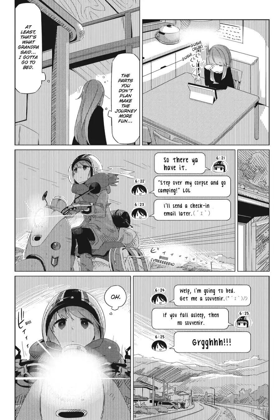 Yurucamp Chapter 15 page 7 - Chapter 15: A Cold and a Solo Trip