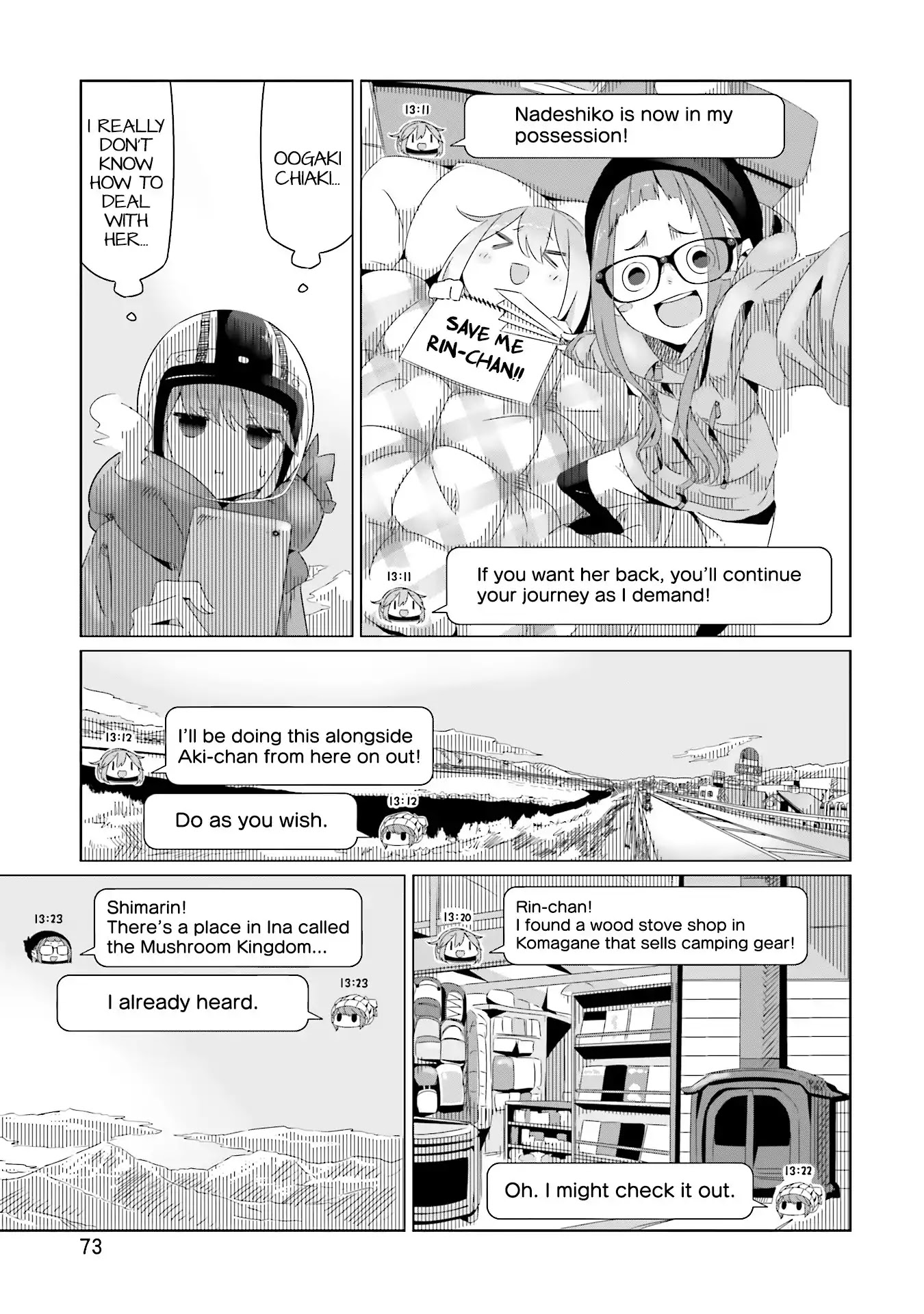 Yurucamp Chapter 16 page 11 - Chapter 16: Recommended! Nadeshiko Navi!