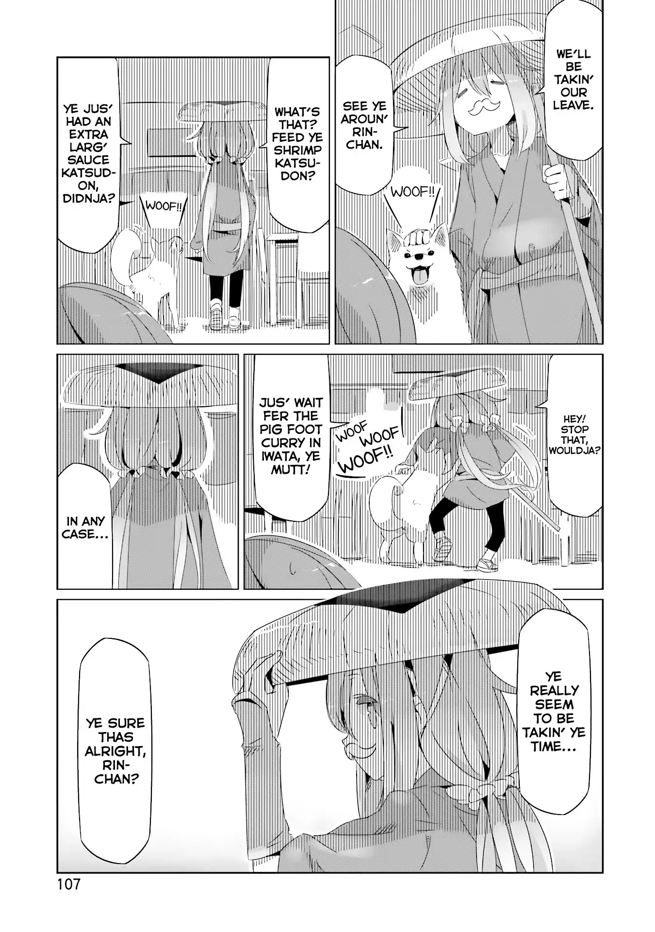 Yurucamp Chapter 17 page 16 - Chapter 17: Hayatarou and the Steamy Komagane Night