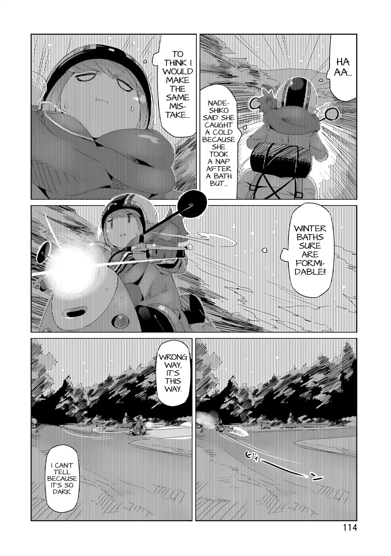 Yurucamp Chapter 17 page 23 - Chapter 17: Hayatarou and the Steamy Komagane Night