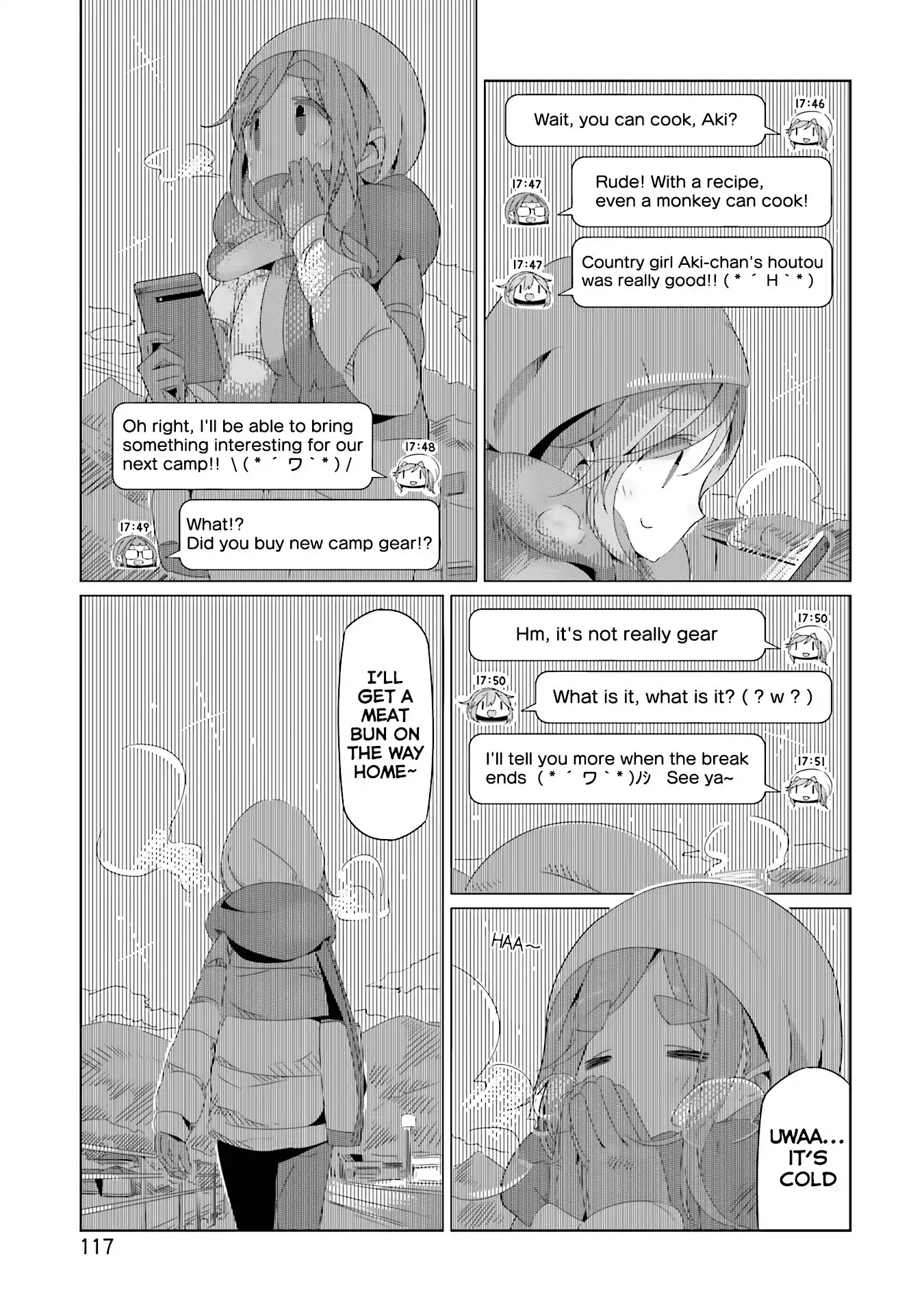 Yurucamp Chapter 17 page 26 - Chapter 17: Hayatarou and the Steamy Komagane Night
