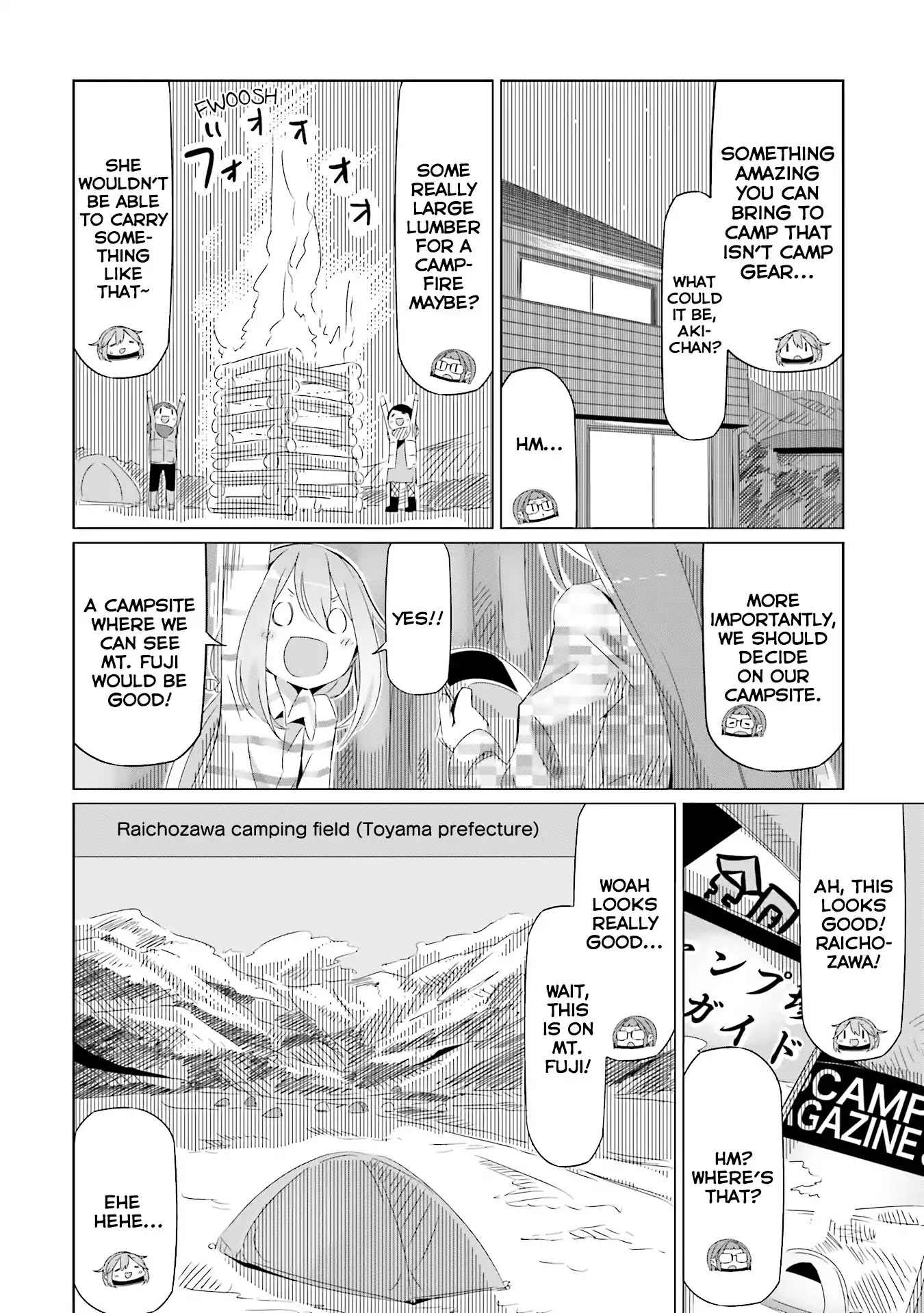 Yurucamp Chapter 17 page 27 - Chapter 17: Hayatarou and the Steamy Komagane Night