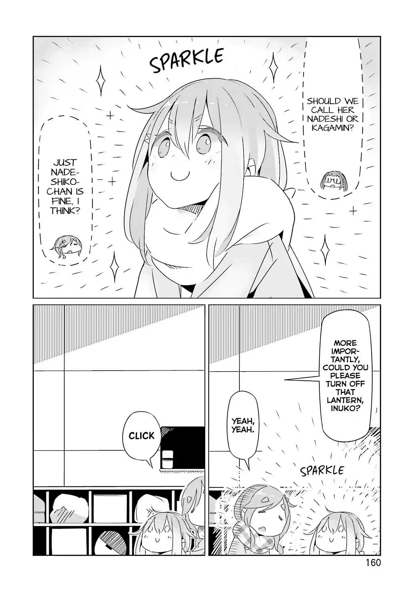 Yurucamp Chapter 18.5 page 10 - Vol.3 Side Stories: Room Camp