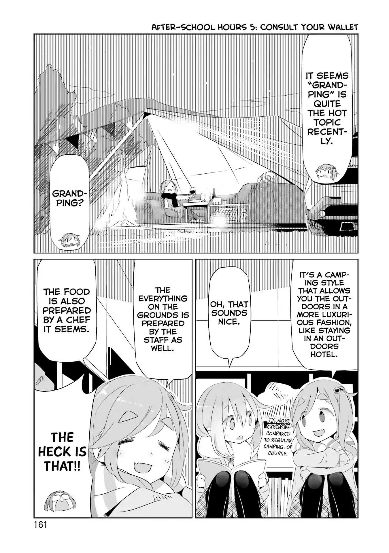 Yurucamp Chapter 18.5 page 11 - Vol.3 Side Stories: Room Camp