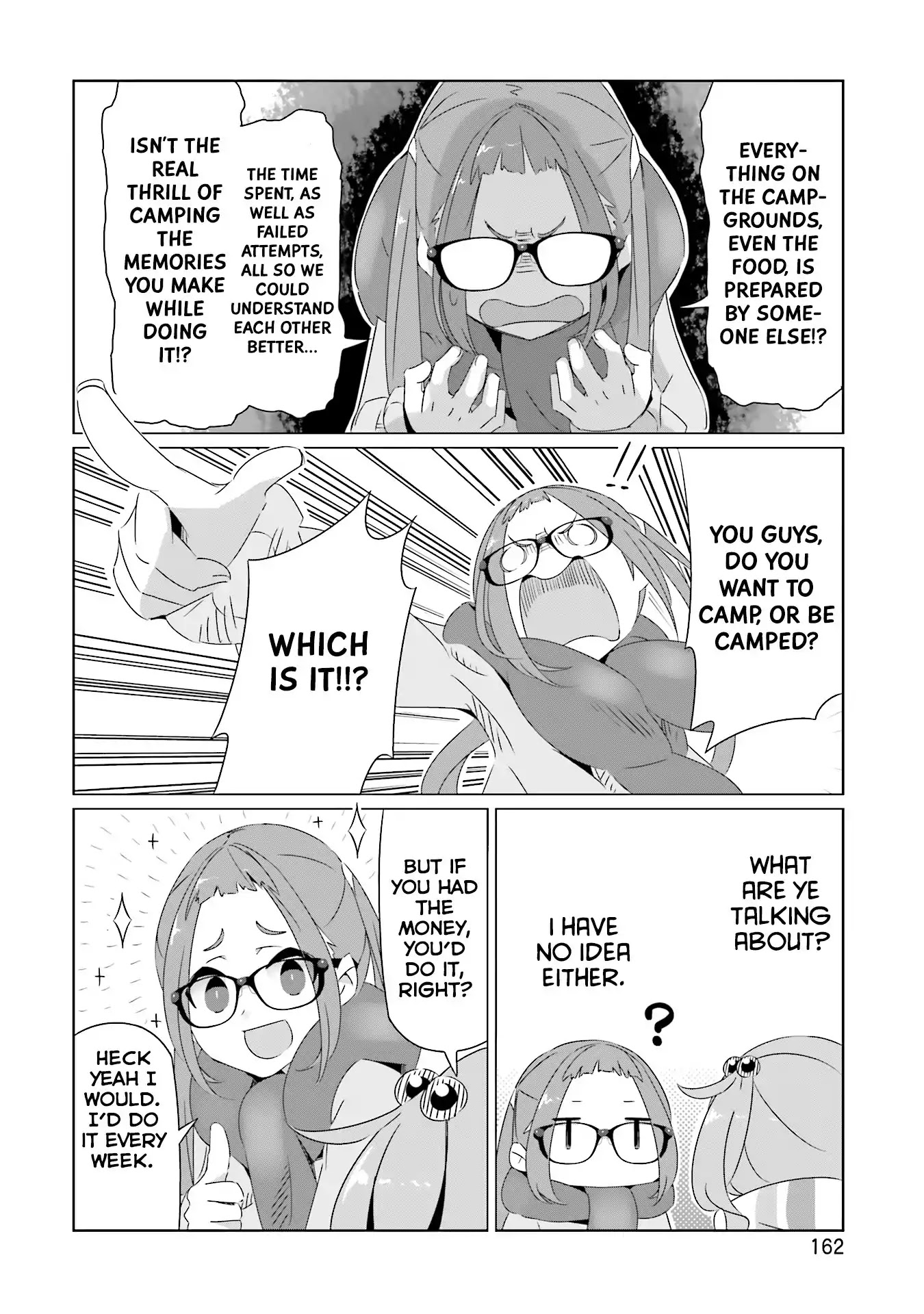 Yurucamp Chapter 18.5 page 12 - Vol.3 Side Stories: Room Camp