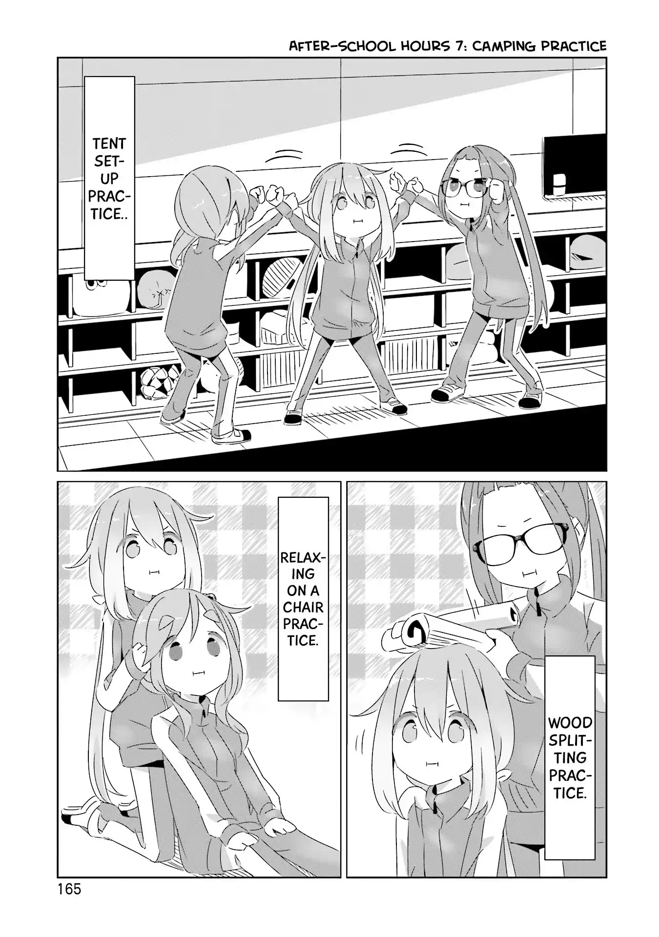 Yurucamp Chapter 18.5 page 15 - Vol.3 Side Stories: Room Camp