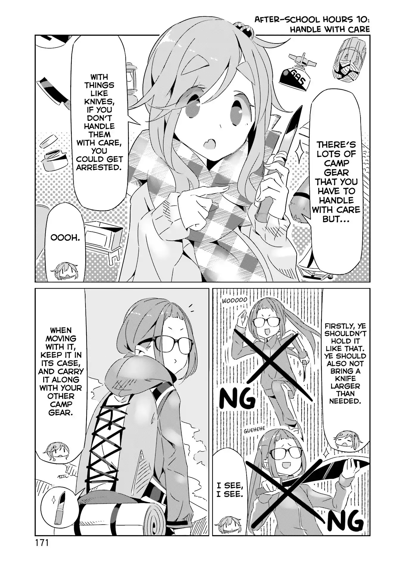 Yurucamp Chapter 18.5 page 21 - Vol.3 Side Stories: Room Camp