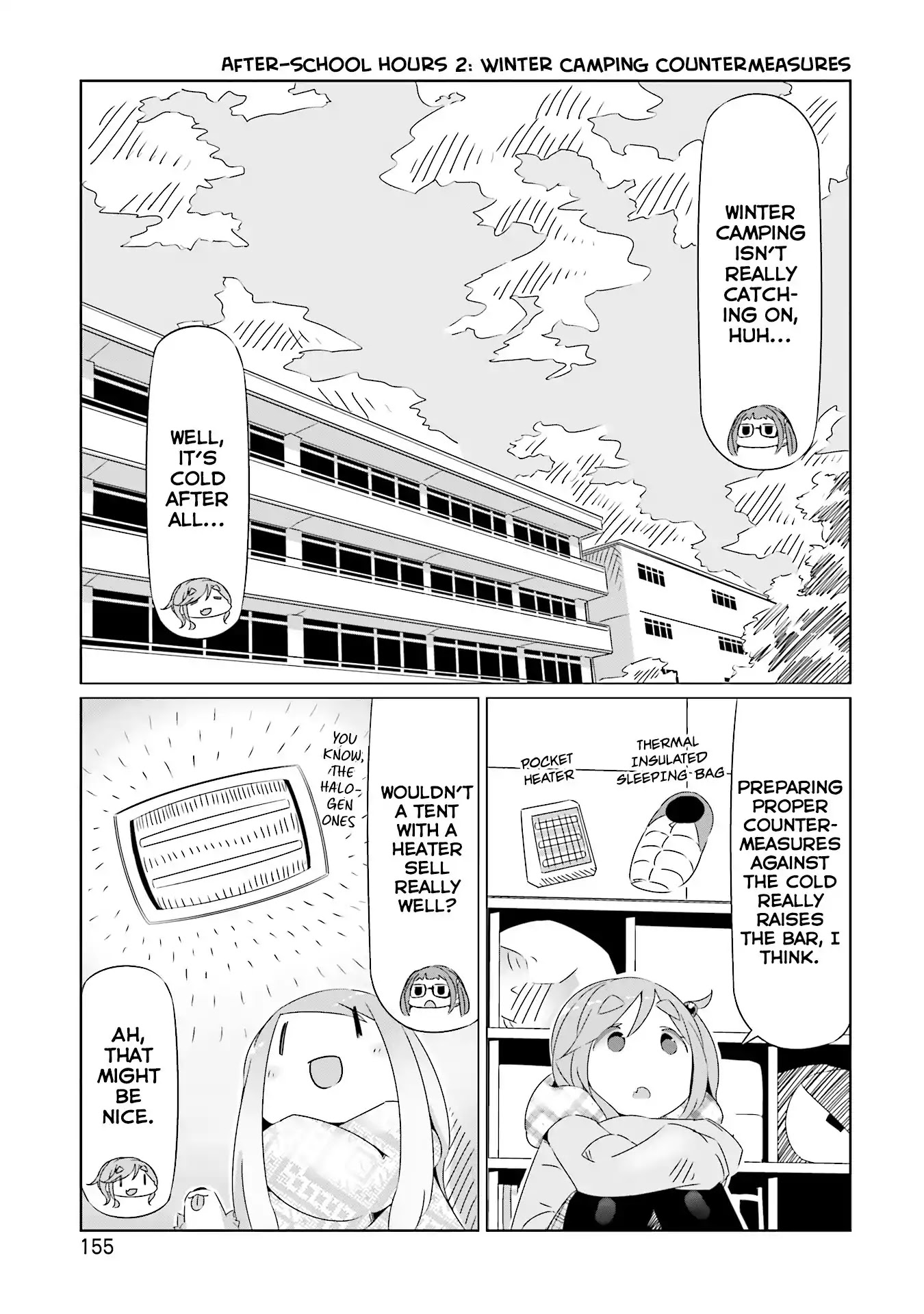 Yurucamp Chapter 18.5 page 5 - Vol.3 Side Stories: Room Camp